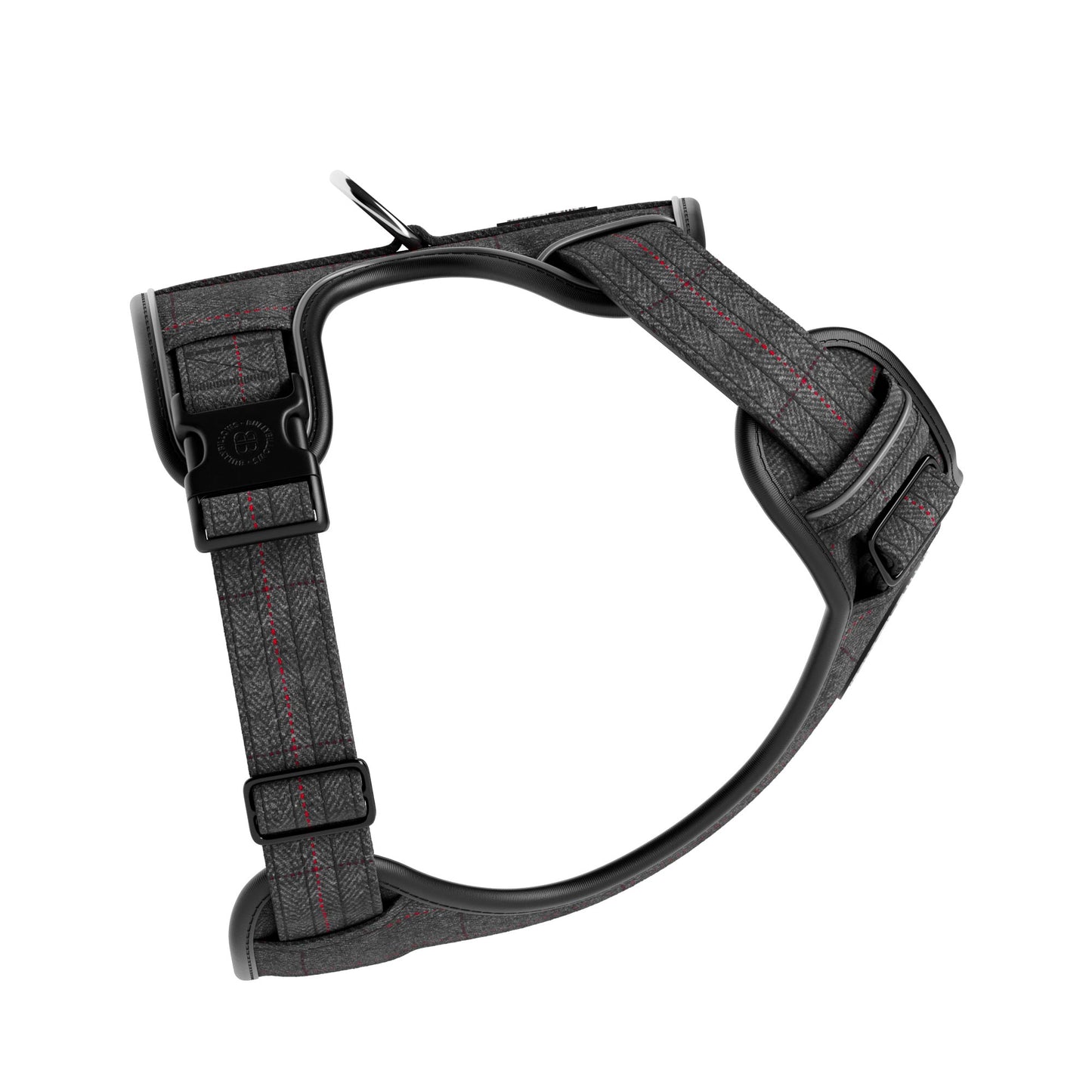 Premium Comfort Tweed Harness | Non Restrictive & Adjustable - Stone Grey