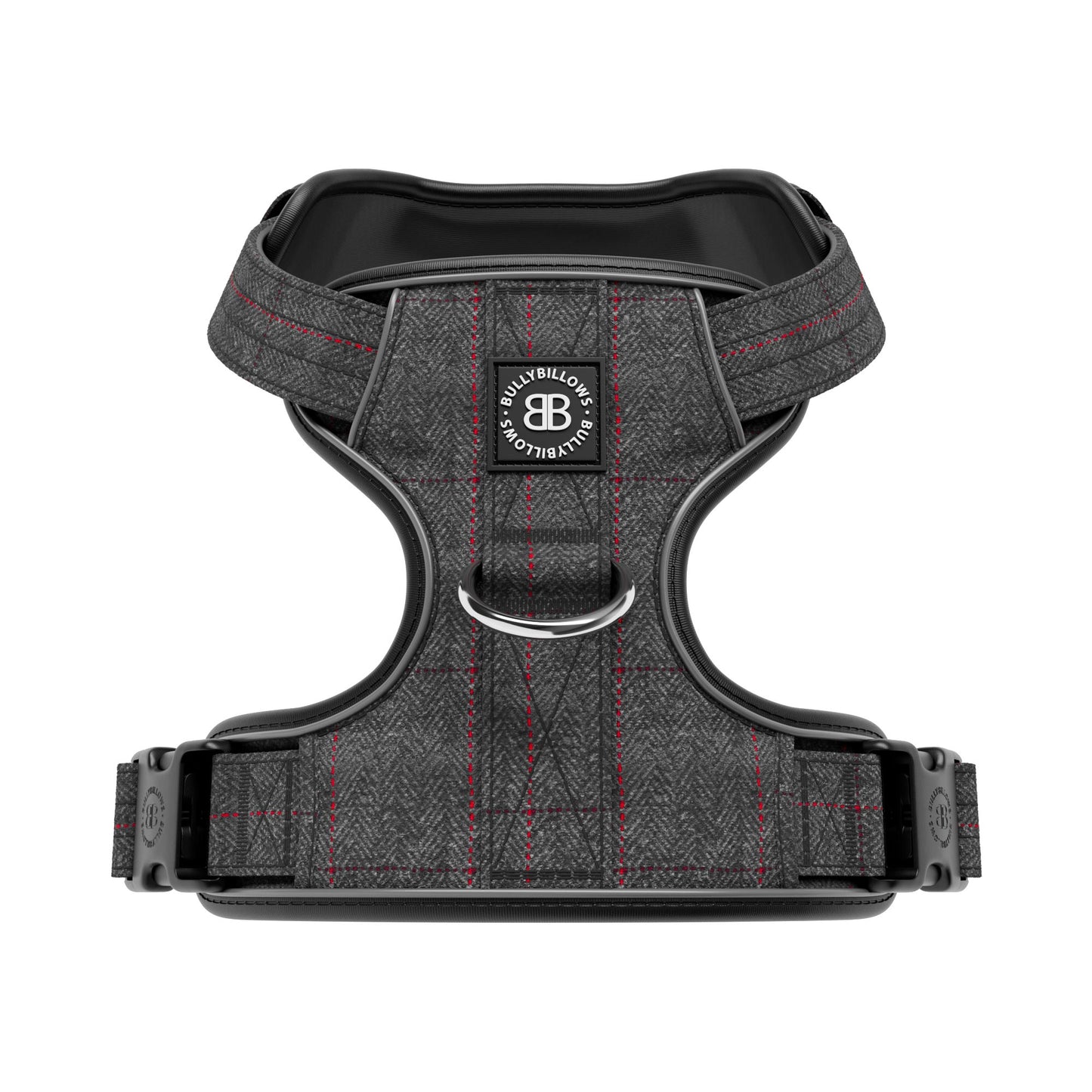 Premium Comfort Tweed Harness | Non Restrictive & Adjustable - Stone Grey