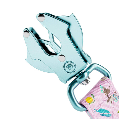 1.2m Lighter Swivel Combat Lead | Anti-Tangle & Secure Clip - BalmyBillows Pink