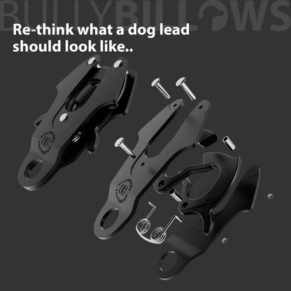 3m Swivel Combat Lead | Anti-Tangle & Secure Clip - Black