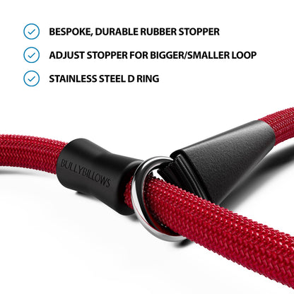 Slip Lead | Anti-Pull & Anti-Choking Training Lead - Red