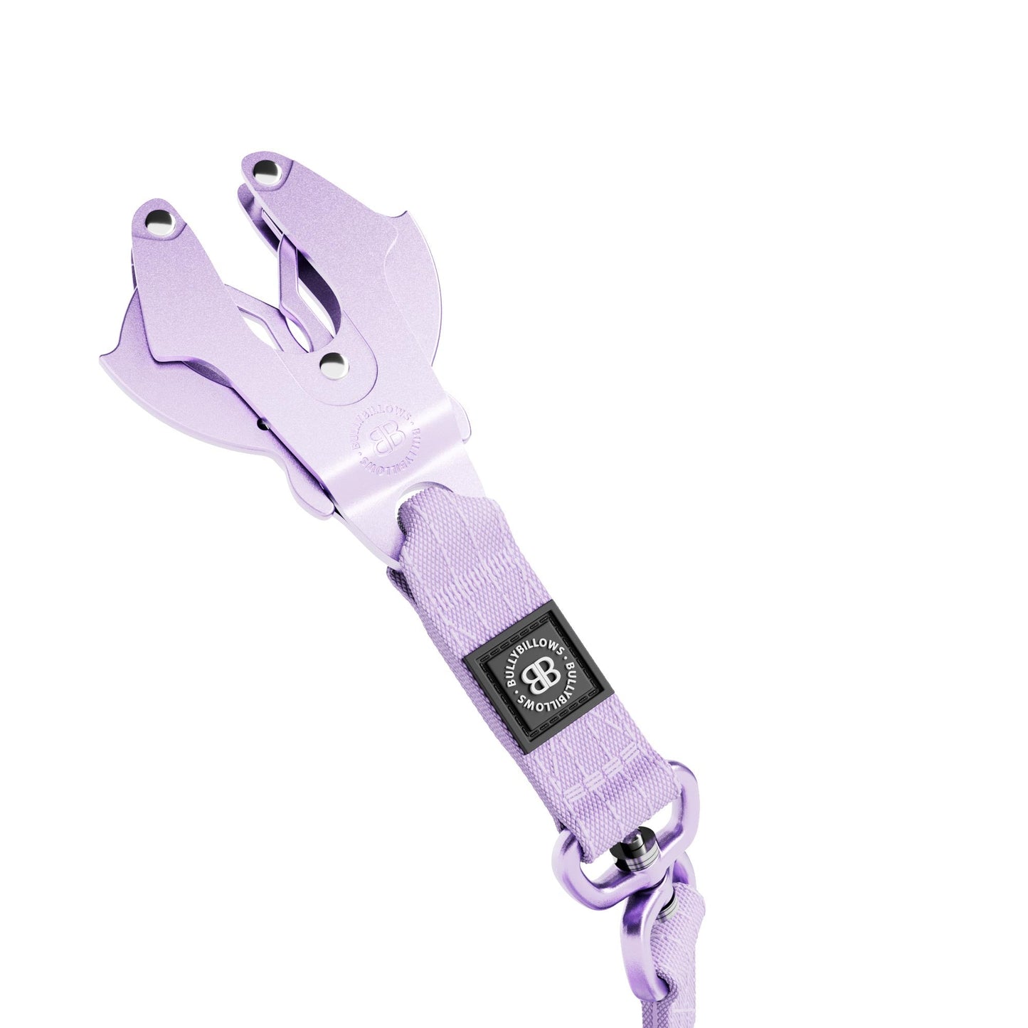 1.4m Lighter Swivel Combat Lead | Anti-Tangle & Secure Clip - Lavender X Ube