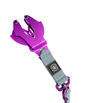 3M Lighter Swivel Combat Lead | Anti-Tangle & Secure Clip - Purple x Metal Grey