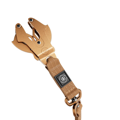 3M Lighter Swivel Combat Lead | Anti-Tangle & Secure Clip - Tan x Tan