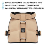 Weight & Fitness Premium Harness | Health Enhancement - x5 Pockets - Military Tan