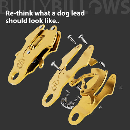 3M Lighter Swivel Combat Lead | Anti-Tangle & Secure Clip - Black X Yellow