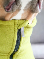 Dog Coat With Zip - Shower Proof - Olive Green
