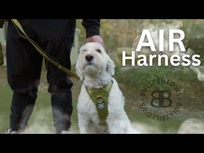 Air Mesh Harness - Anti-Pull, With Handle, Non Restrictive & Adjustable - Olive Green