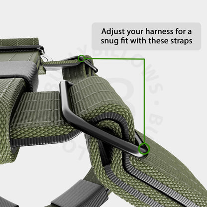 TRI-Harness® | Anti-Pull, Adjustable & Durable - Dog Trainers Choice -  Khaki v2.0